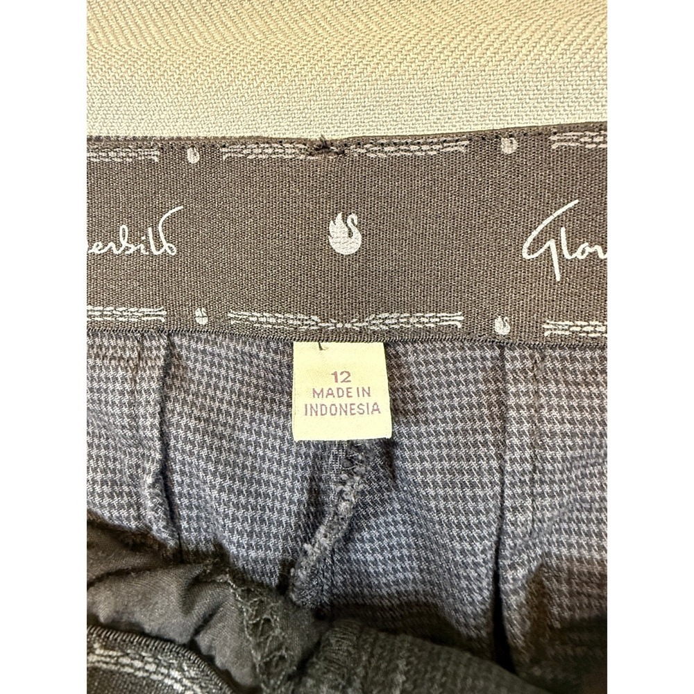 Gloria Vanderbilt Amanda Straight Leg Black White Houndstooth Size 12 Missy 1478 - Picture 3 of 9
